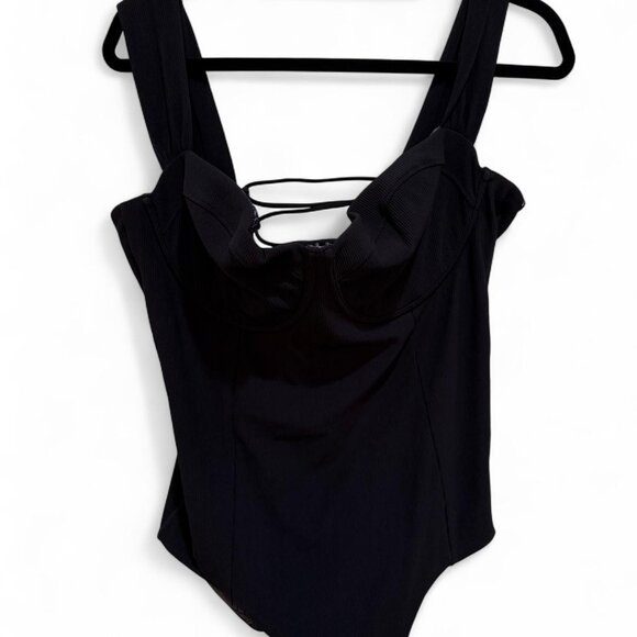 BNWT Black Popflex Active Boardwalk Bombshell One Piece Swimsuit 2X - Picture 3 of 8